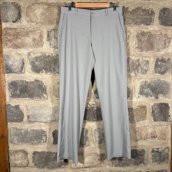 Izod Golf Pants Men's 32x32 Light‎ Gray Slim Fit Stretch Sport Casual Outdoor - Picture 1 of 12